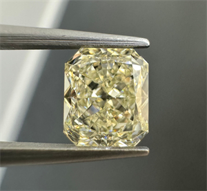 Picture of Natural Diamond 1.32 Carats, Radiant with  Cut, N Color, VVS2 Clarity and Certified by GIA