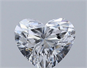 Natural Diamond 0.33 Carats, Heart with  Cut, D Color, VVS1 Clarity and Certified by GIA