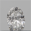 Natural Diamond 0.14 Carats, Oval with  Cut, E Color, SI1 Clarity and Certified by IGI