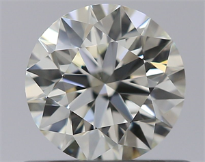 Picture of Natural Diamond 0.51 Carats, Round with Excellent Cut, L Color, VVS2 Clarity and Certified by GIA