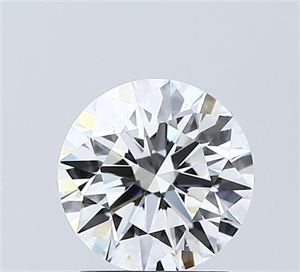 Picture of Lab Grown Diamond 1.54 Carats, Round with Ideal Cut, D Color, VVS1 Clarity and Certified by IGI