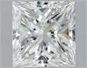 Natural Diamond 1.01 Carats, Princess with  Cut, F Color, VS2 Clarity and Certified by GIA