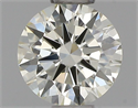 Natural Diamond 0.40 Carats, Round with Excellent Cut, K Color, VVS2 Clarity and Certified by IGI