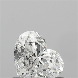 Picture of Natural Diamond 0.40 Carats, Heart with  Cut, E Color, SI2 Clarity and Certified by IGI