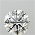 Lab Grown Diamond 3.09 Carats, Round with Ideal Cut, F Color, VS1 Clarity and Certified by IGI