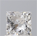 Natural Diamond 0.70 Carats, Princess with  Cut, E Color, VVS1 Clarity and Certified by GIA
