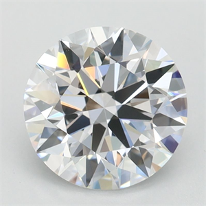 Picture of Lab Grown Diamond 1.56 Carats, Round with Ideal Cut, D Color, IF Clarity and Certified by IGI