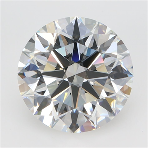 Picture of Lab Grown Diamond 3.38 Carats, Round with Ideal Cut, G Color, VVS2 Clarity and Certified by IGI