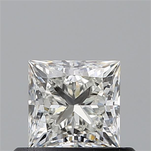 Picture of Natural Diamond 0.52 Carats, Princess with  Cut, I Color, VS2 Clarity and Certified by GIA