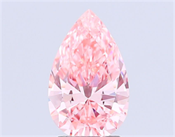 Picture of Lab Grown Diamond 2.80 Carats, Pear with  Cut, Fancy Vivid Pink Color, VS1 Clarity and Certified by IGI