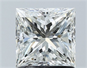 Natural Diamond 1.30 Carats, Princess with  Cut, I Color, VS2 Clarity and Certified by GIA