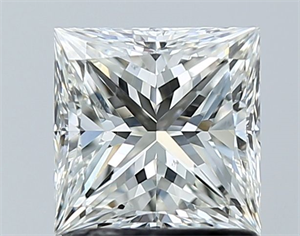 Picture of Natural Diamond 1.30 Carats, Princess with  Cut, I Color, VS2 Clarity and Certified by GIA