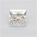 Natural Diamond 0.85 Carats, Princess with  Cut, I Color, I1 Clarity and Certified by GIA