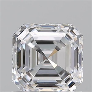 Picture of Natural Diamond 1.01 Carats, Asscher with  Cut, D Color, VS1 Clarity and Certified by GIA