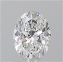 Natural Diamond 1.30 Carats, Oval with  Cut, E Color, SI2 Clarity and Certified by GIA