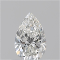 Natural Diamond 0.53 Carats, Pear with  Cut, G Color, VS1 Clarity and Certified by GIA