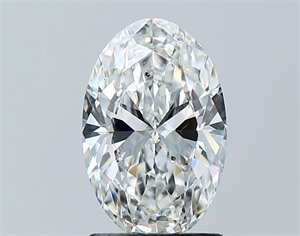 Picture of Natural Diamond 1.51 Carats, Oval with  Cut, G Color, SI2 Clarity and Certified by GIA