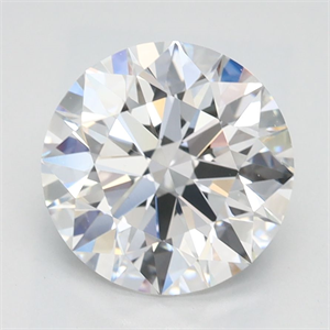 Picture of Lab Grown Diamond 2.05 Carats, Round with Ideal Cut, D Color, IF Clarity and Certified by IGI
