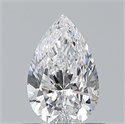 Natural Diamond 0.50 Carats, Pear with  Cut, D Color, VS1 Clarity and Certified by GIA