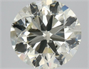 Natural Diamond 2.01 Carats, Round with Very Good Cut, M Color, SI1 Clarity and Certified by HRD