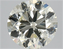 Natural Diamond 2.01 Carats, Round with Very Good Cut, M Color, SI1 Clarity and Certified by HRD