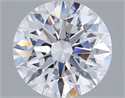 Lab Grown Diamond 2.52 Carats, Round with Ideal Cut, D Color, VVS2 Clarity and Certified by IGI
