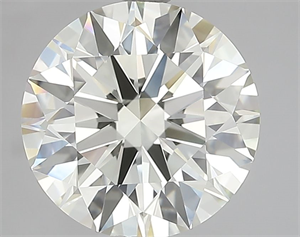 Picture of Natural Diamond 3.50 Carats, Round with Excellent Cut, L Color, VVS1 Clarity and Certified by IGI