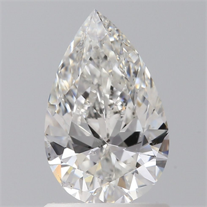 Foto Diamante Natural 0.96 quilates, De pera , Color F, claridad SI1 y certificado GIA de