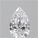Natural Diamond 0.70 Carats, Pear with  Cut, D Color, SI1 Clarity and Certified by GIA