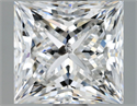 Diamante Natural 1.72 quilates, Princesa , Color D, claridad SI2 y certificado HRD
