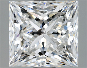 Foto Diamante Natural 1.72 quilates, Princesa , Color D, claridad SI2 y certificado HRD de