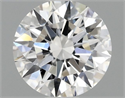 Lab Grown Diamond 1.07 Carats, Round with Ideal Cut, D Color, VS1 Clarity and Certified by IGI