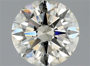 Picture of Natural Diamond 1.50 Carats, Round with Excellent Cut, L Color, SI2 Clarity and Certified by GIA