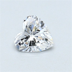 Picture of Natural Diamond 0.44 Carats, Heart with  Cut, D Color, VS1 Clarity and Certified by GIA