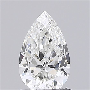 Picture of Natural Diamond 0.50 Carats, Pear with  Cut, G Color, SI1 Clarity and Certified by GIA