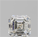 Diamante Natural 0.90 quilates, Asscher , Color I, claridad VVS2 y certificado GIA