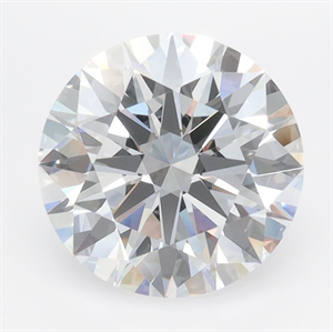 Picture of Lab Grown Diamond 2.86 Carats, Round with Ideal Cut, D Color, IF Clarity and Certified by IGI