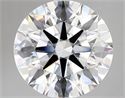 Lab Grown Diamond 4.43 Carats, Round with Ideal Cut, D Color, VVS2 Clarity and Certified by IGI