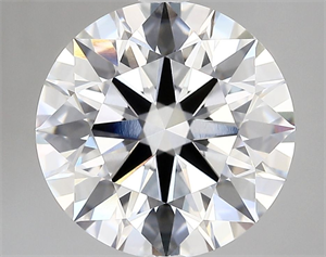 Picture of Lab Grown Diamond 4.43 Carats, Round with Ideal Cut, D Color, VVS2 Clarity and Certified by IGI