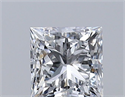 Natural Diamond 0.30 Carats, Princess with  Cut, E Color, VVS2 Clarity and Certified by GIA