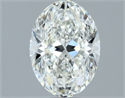 Natural Diamond 1.20 Carats, Oval with  Cut, I Color, VVS2 Clarity and Certified by GIA