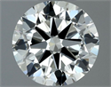 Natural Diamond 0.70 Carats, Round with Excellent Cut, K Color, VVS1 Clarity and Certified by IGI