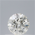 Natural Diamond 0.41 Carats, Round with Excellent Cut, H Color, VVS2 Clarity and Certified by IGI