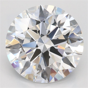 Picture of Lab Grown Diamond 3.59 Carats, Round with Ideal Cut, D Color, IF Clarity and Certified by IGI