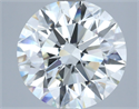 Natural Diamond 5.01 Carats, Round with Excellent Cut, I Color, VS1 Clarity and Certified by IGI