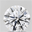 Del inventario de diamantes de laboratorio, 1.50 quilates, Redondo , Color D, claridad VVS2 y certificado IGI