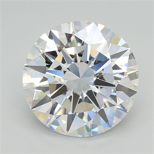 Picture of Lab Grown Diamond 6.02 Carats, Round with Excellent Cut, D Color, VVS1 Clarity and Certified by GIA