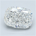 Diamante Natural 2.52 quilates, Del cojín , Color F, claridad VS2 y certificado GIA