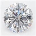 Lab Grown Diamond 3.44 Carats, Round with Ideal Cut, D Color, VVS1 Clarity and Certified by IGI