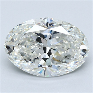 Foto Diamante Natural 3.01 quilates, Ovalado , Color H, claridad SI1 y certificado GIA de